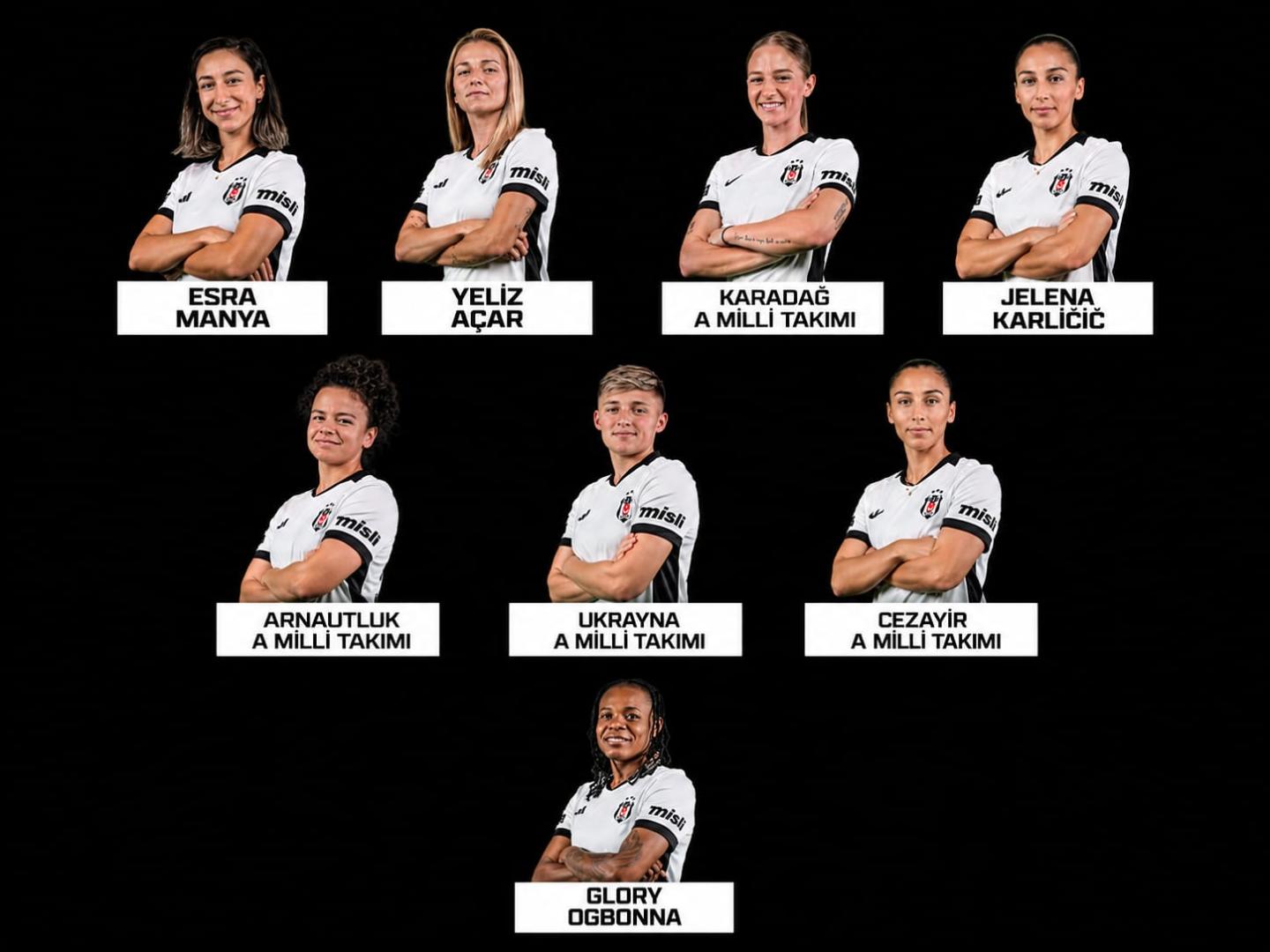 Beşiktaş Kadın Futbol Takımı'nın yerli ve yabancı oyuncularına milli davet!