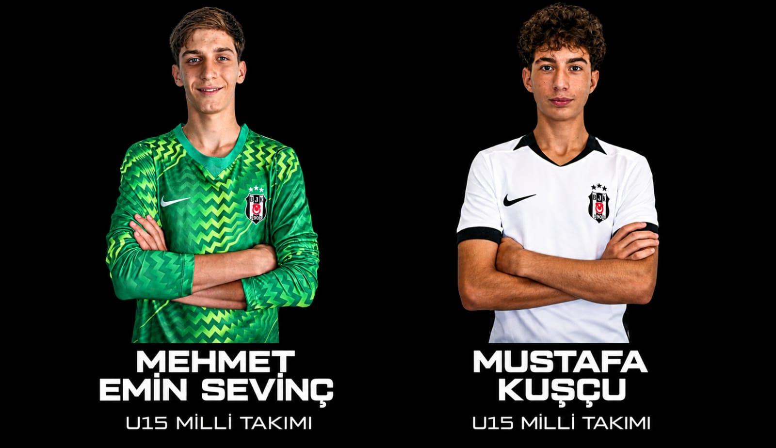 Beşiktaş Futbol Akademisi'nden, U15 Milli Takımı'na iki oyuncu