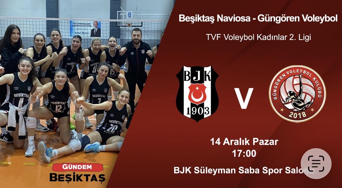 Beşiktaş Naviosa - Güngören Voleybol maçı Gündem Beşiktaş YouTube kanalında canlı yayınlanacak!