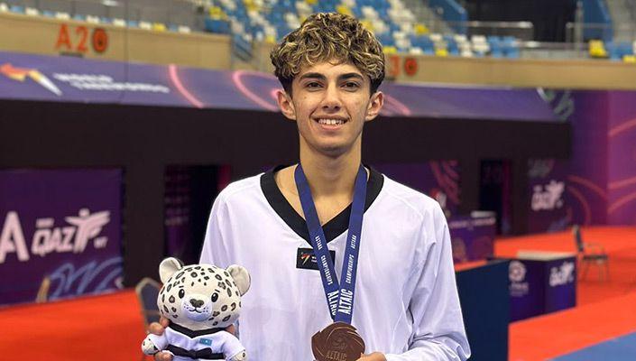 İbrahim Hamza Hasanoğlu, Altaic Taekwondo Championships 2026’da 3. Oldu