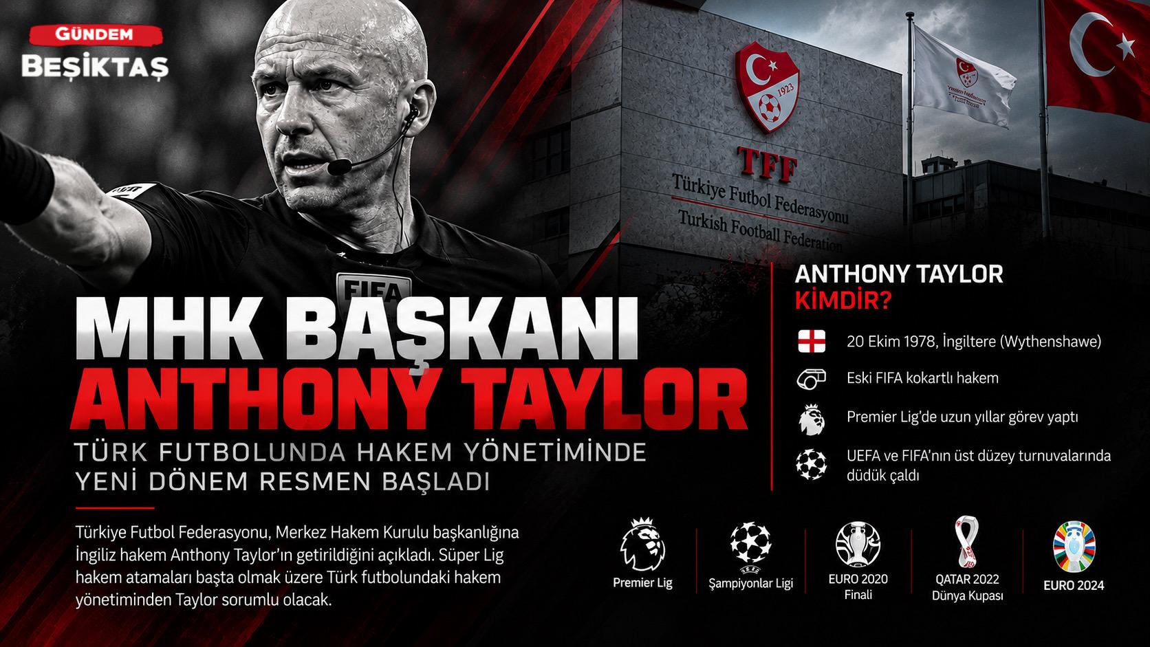 Anthony Taylor, Merkez Hakem Kurulu Başkanı Oldu