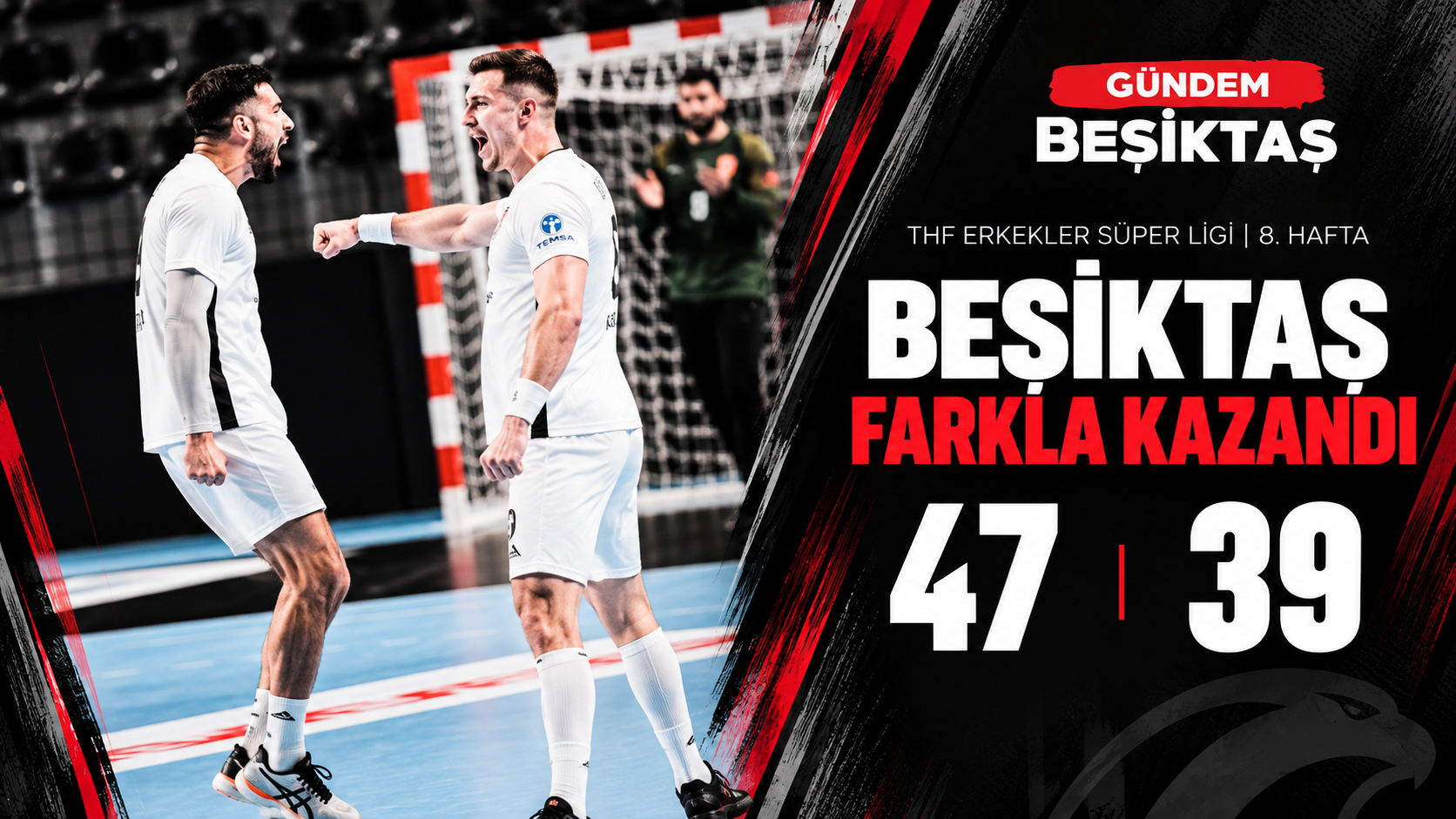 Beşiktaş Hentbol Takımı İstanbul Gençlik SK’yi 47-39 Mağlup Etti