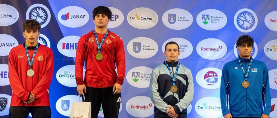 Cemal Yiğit Purcu U20 Balkan Güreş şampiyonu oldu!