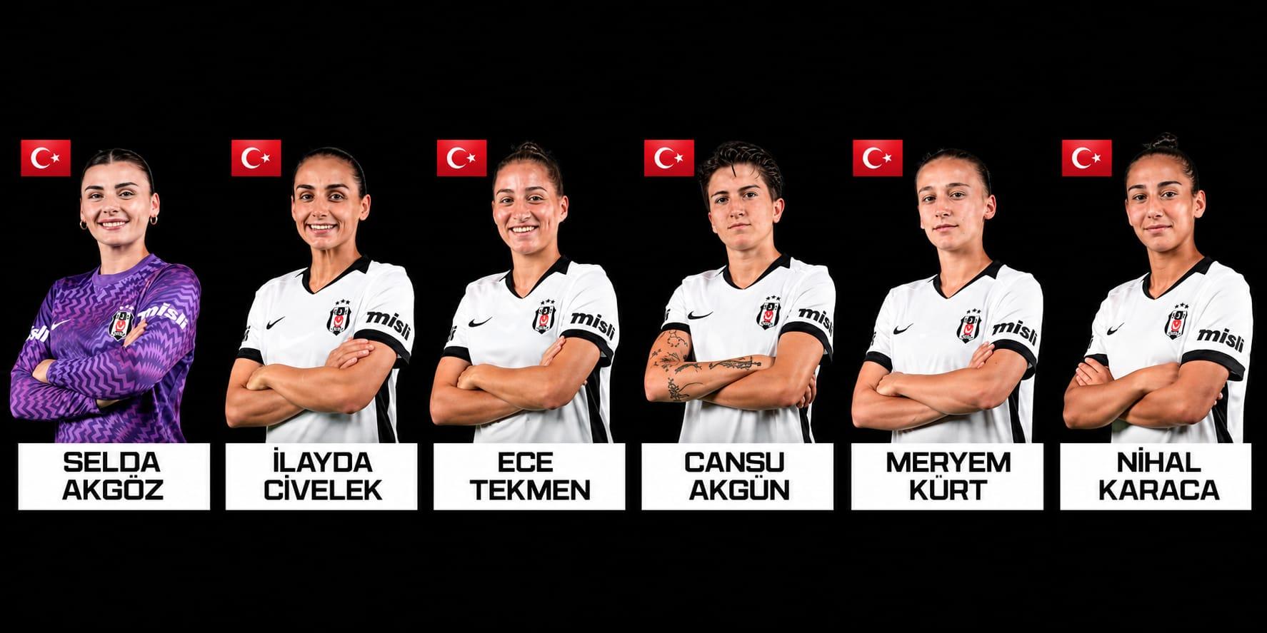 Beşiktaş Kadın Futbol Takımı oyuncularına, milli davet!